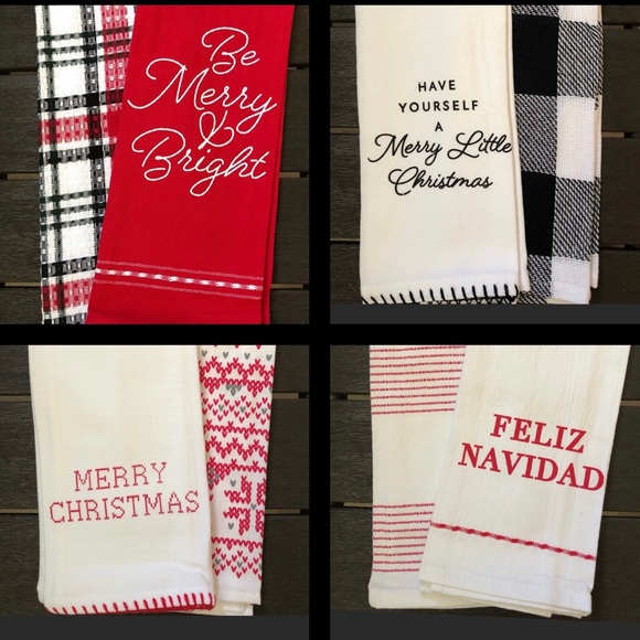 ⚠️ ‼️$5 SALE‼️ BULLSEYE 2021 Holiday Kitchen Towel Set - Picture 10 of 10